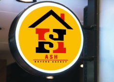 Ash logo mockup